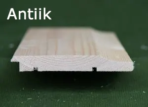 Antiikprofiiliga voodrilaua ristlõige