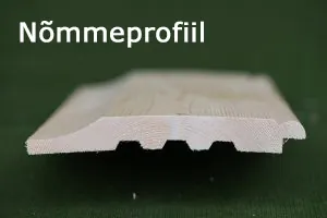 Nõmmeprofiiliga voodrilaua ristlõige