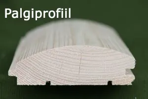 Palgiprofiiliga voodrilaua ristlõige